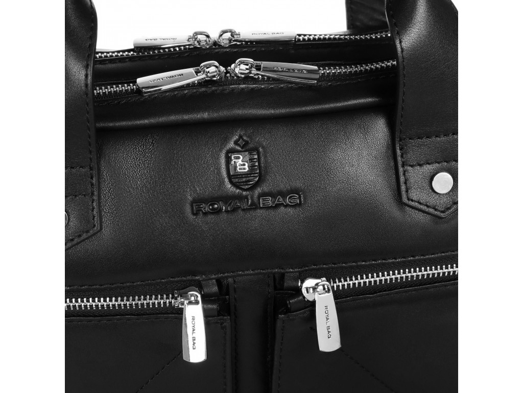 Мужская деловая кожаная сумка для ноутбука Royal Bag Rb012A - Royalbag