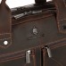 Чоловіча сумка на 2 відділа для ноутбука темно-коричнева Royal Bag RB012R - Royalbag Фото 8