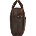 Чоловіча сумка на 2 відділа для ноутбука темно-коричнева Royal Bag RB012R - Royalbag Фото 6