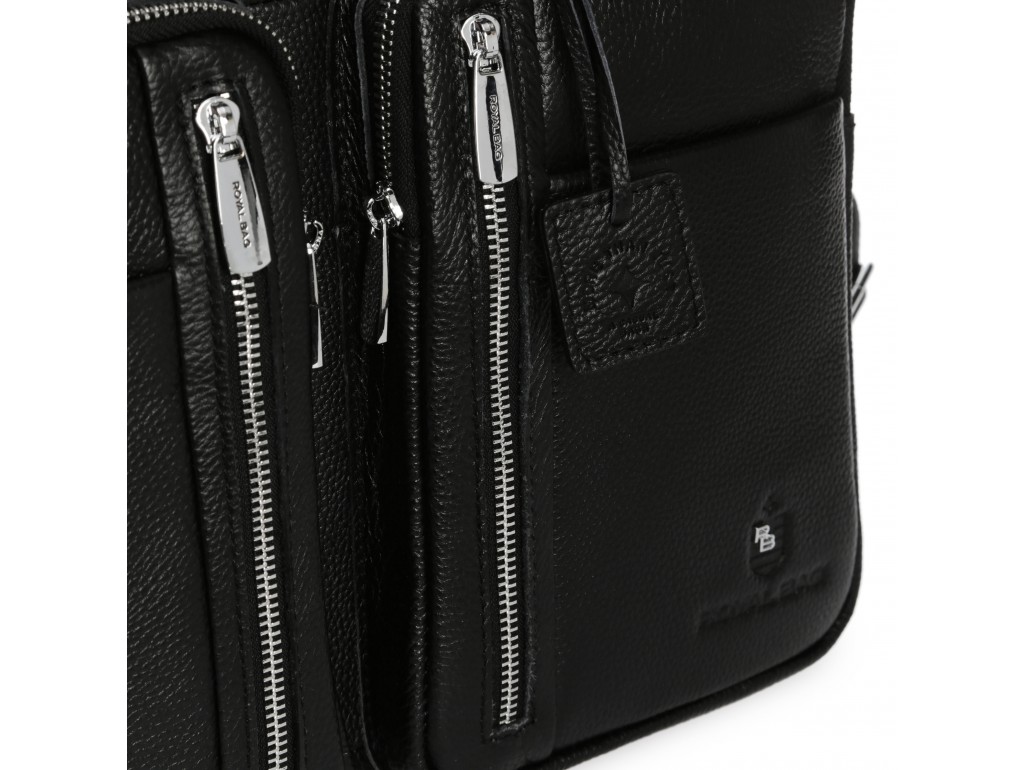 Вместительная функциональная мужская кожаная сумка Royal Bag RB50021 - Royalbag
