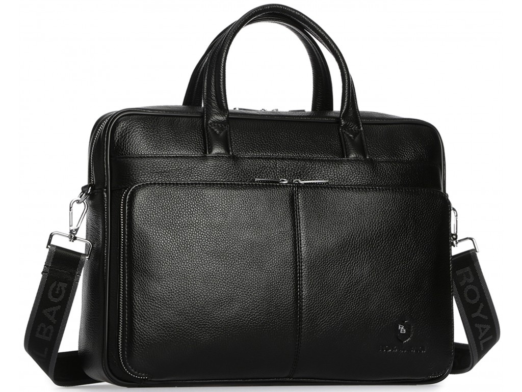 Чоловіча шкіряна ділова сумка-портфель для ноутбука Royal Bag RB50101 - Royalbag Фото 1