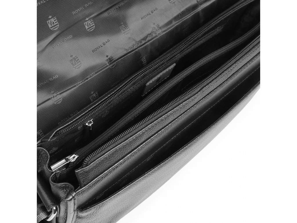 Сумка через плече чоловіча шкіряна горизонтальна Royal Bag RB70121 - Royalbag
