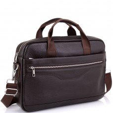 Кожаная сумка для ноутбука коричневая Tiding Bag A25-1128C - Royalbag