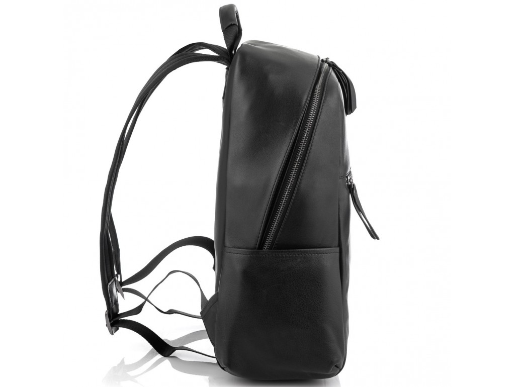 Черный стильный кожаный мужской рюкзак Tiding Bag NM29-2679BA - Royalbag
