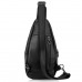 Сумка-слинг черная мужская Tiding Bag 10030A - Royalbag Фото 4