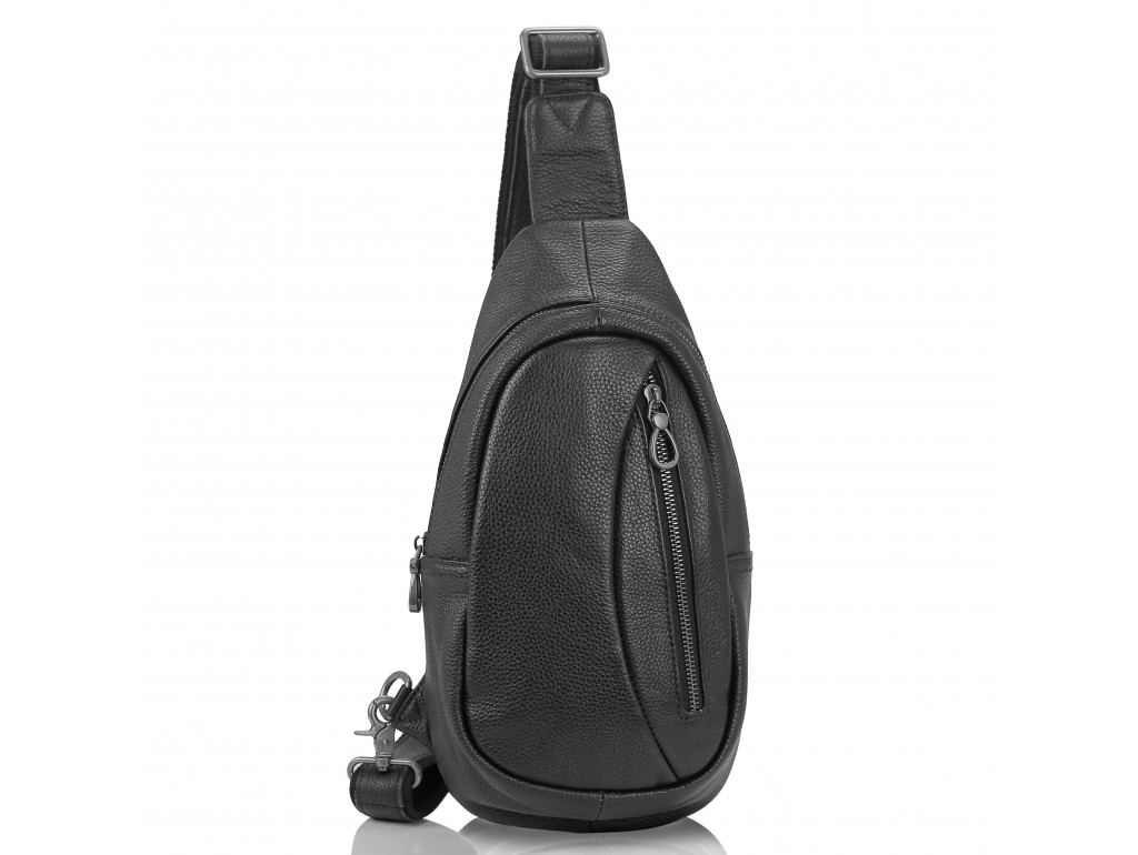 Сумка-слинг черная мужская Tiding Bag 10030A - Royalbag