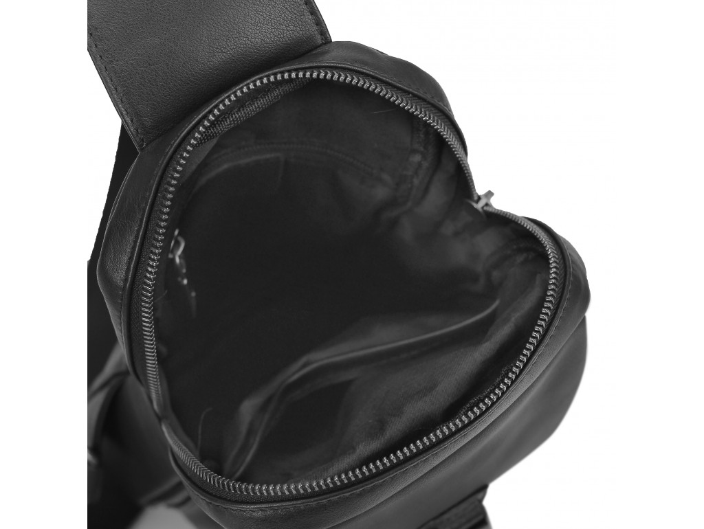 Сумка-слинг черная мужская Tiding Bag 312A - Royalbag