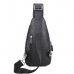 Кожаный черный слинг Tiding Bag 4004A - Royalbag Фото 6