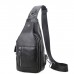 Кожаный черный слинг Tiding Bag 4004A - Royalbag Фото 3