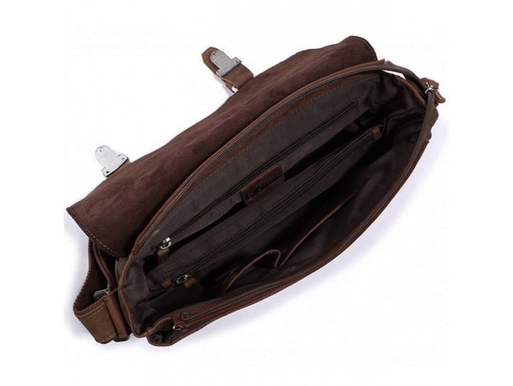 Мессенджер мужской кожаный через плечо crazy horse Tiding Bag 6002B-1 - Royalbag