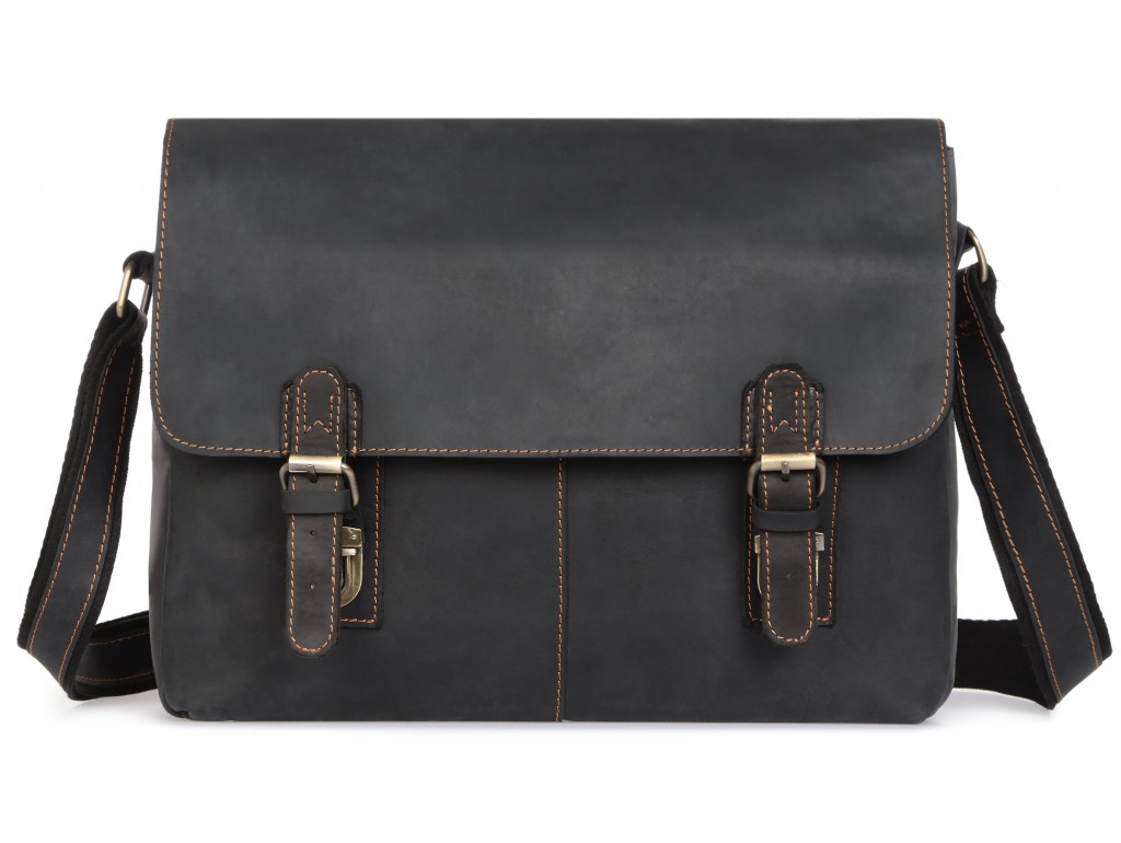 Мужская сумка через плечо из натуральной кожи винтажная Tiding Bag 6002LA-2 - Royalbag