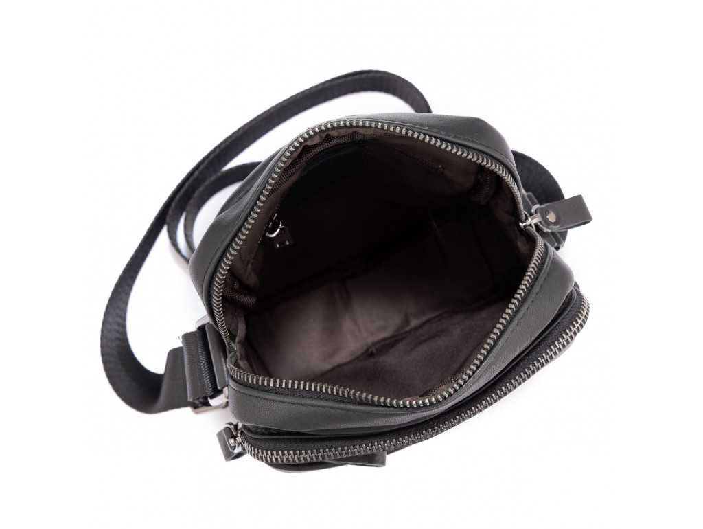 Мужская сумка через плечо черная Tiding Bag 6027A - Royalbag