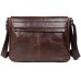 Кожаная мужская сумка через плечо темно-коричневая Jasper&Maine 7022C - Royalbag Фото 4