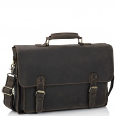 Портфель мужской кожаный в винтажном стиле Tiding Bag 7205R - Royalbag Фото 2