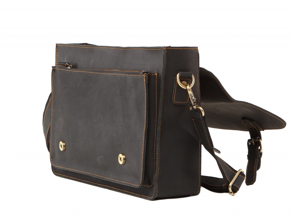 Мужской кожаный портфель с отделом для ноутбука Tiding Bag 7205A - Royalbag