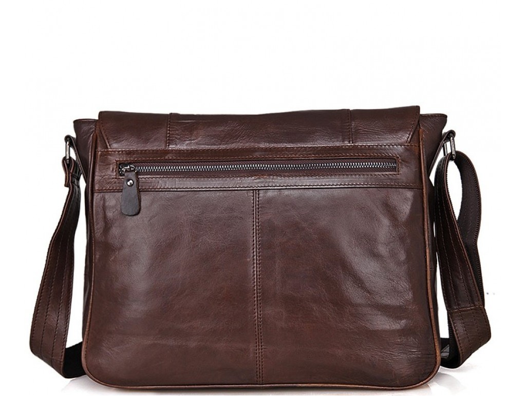 Стильная мужская кожаная сумка через плечо с клапаном Tiding Bag 7338C - Royalbag