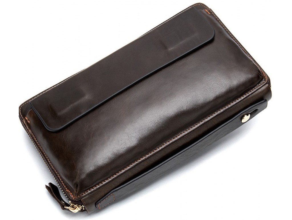 Клатч коричневый Tiding Bag 8039C - Royalbag Фото 1
