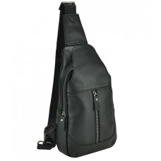 Чоловічий шкіряний рюкзак-слинг на груди Tiding Bag 8436A - Royalbag Фото 2
