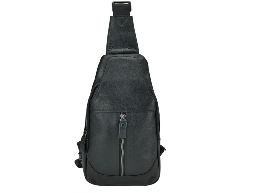 Чоловічий шкіряний рюкзак-слинг на груди Tiding Bag 8436A - Royalbag