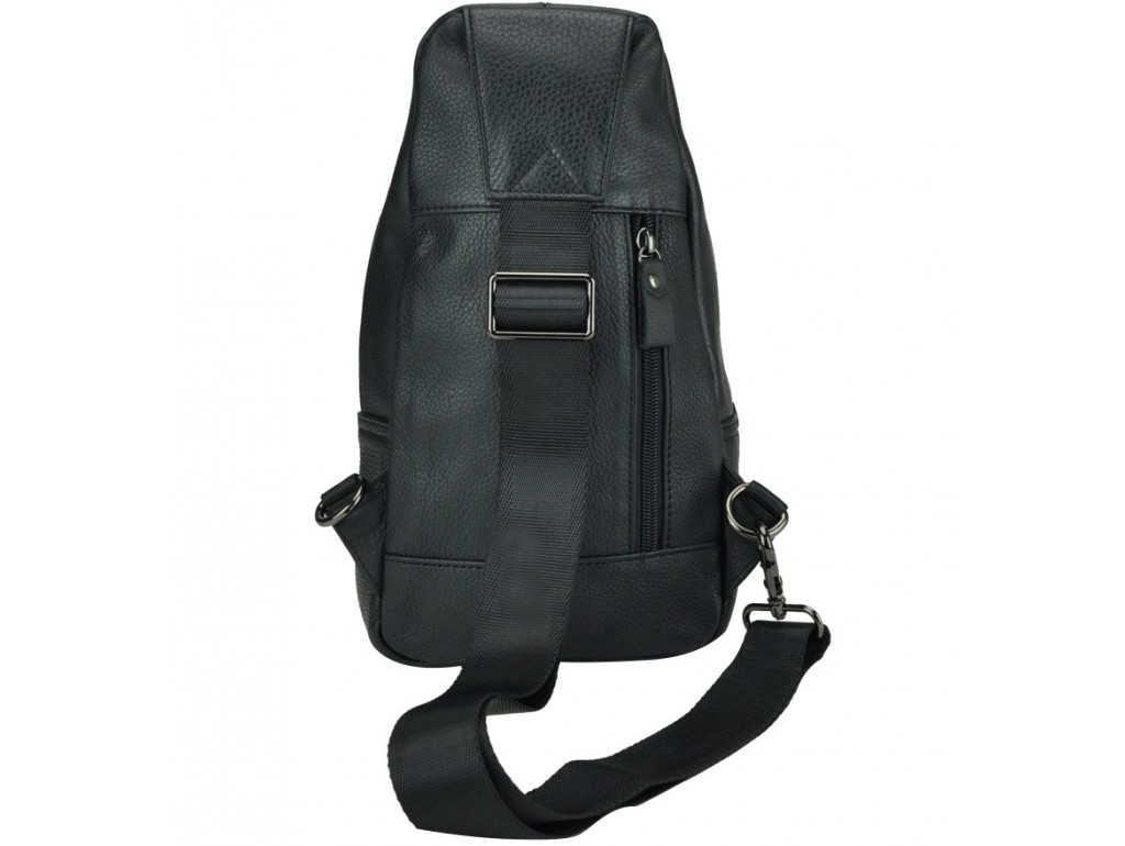 Чоловічий шкіряний рюкзак-слинг на груди Tiding Bag 8436A - Royalbag
