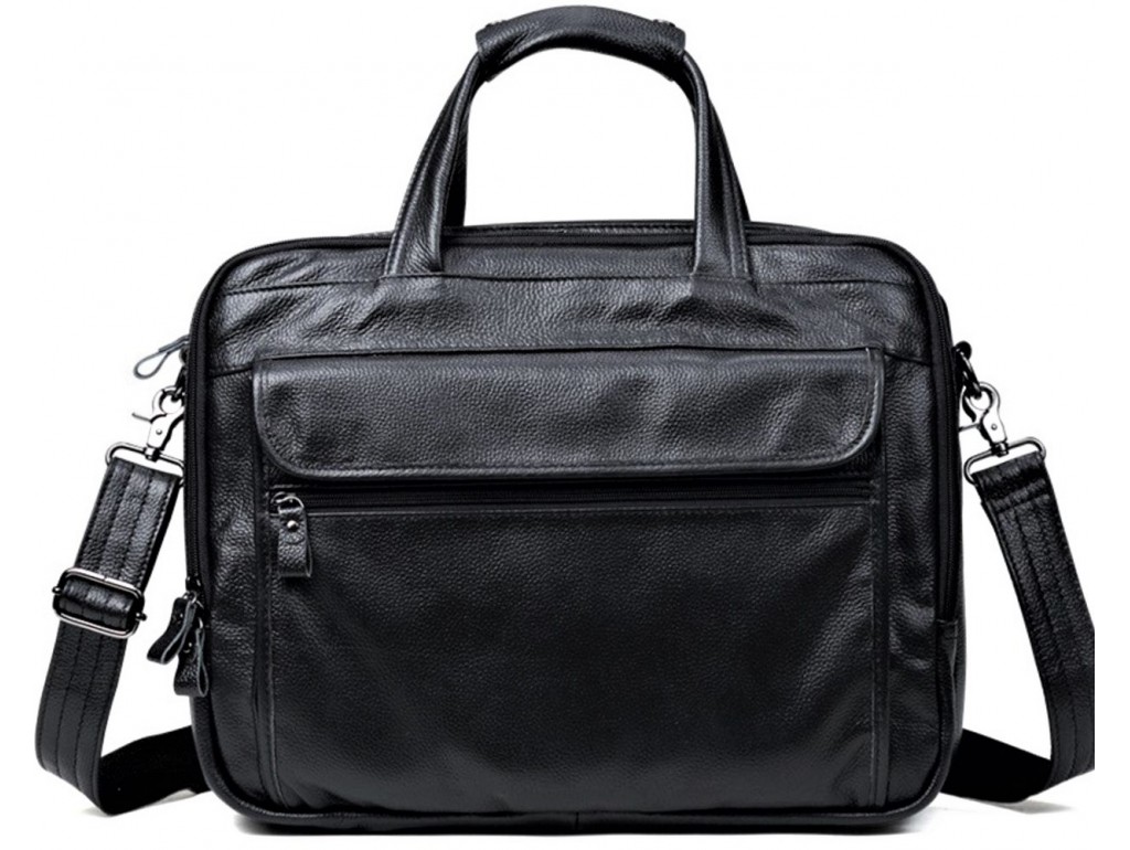 Чоловіча шкіряна сумка на три відділи Tiding Bag A25F-9001А - Royalbag
