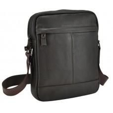 Мужская сумка через плечо из натуральной кожи коричневая Tiding Bag 8840C - Royalbag Фото 2