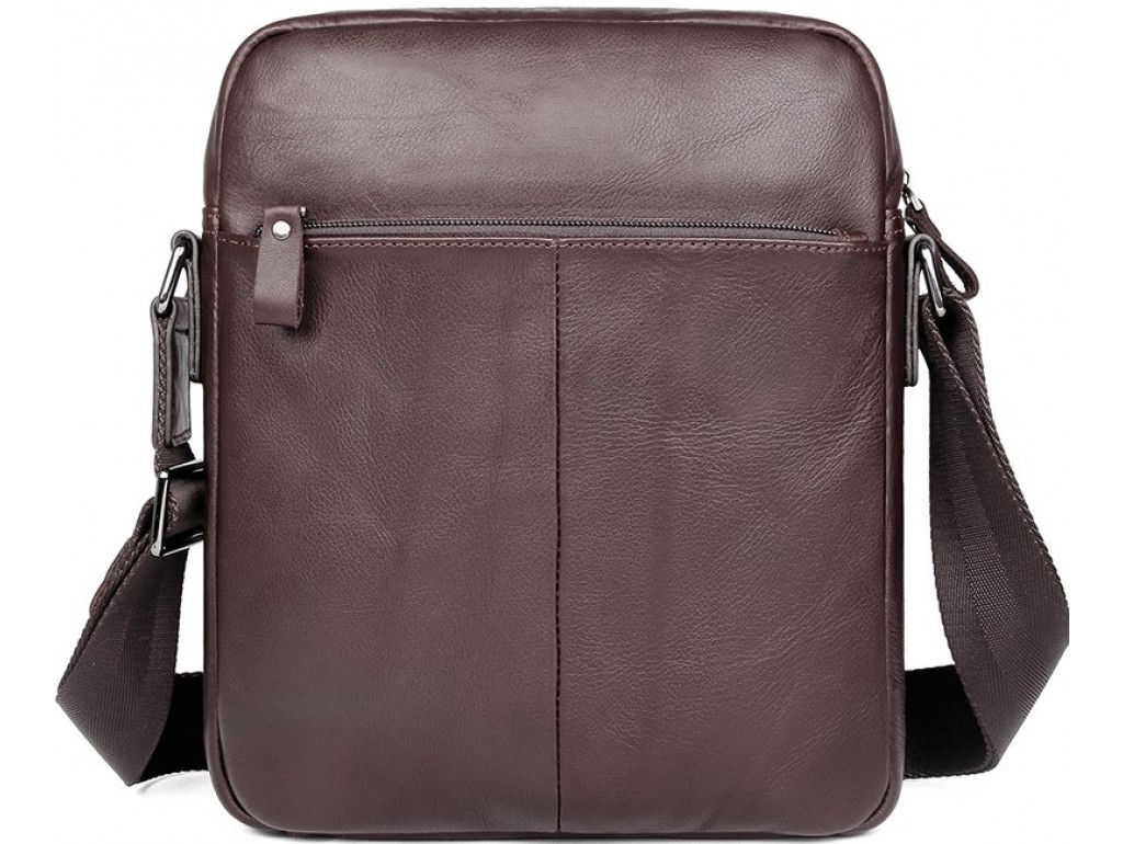Мужская кожаная сумка через плечо с карманами Tiding Bag 9812-1C - Royalbag