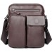 Мужская кожаная сумка через плечо с карманами Tiding Bag 9812-1C - Royalbag Фото 3