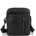 Мессенджер через плечо мужской кожаный черный Tiding Bag 9836A - Royalbag Фото 4