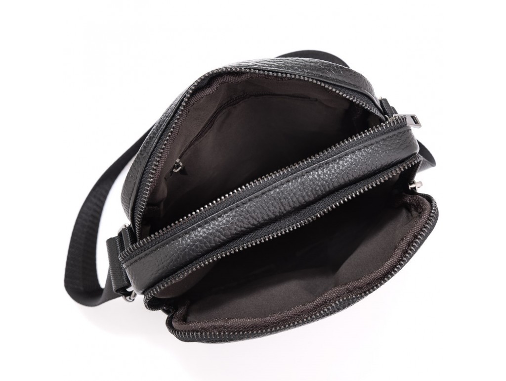 Мужская кожаная сумка через плечо маленькая Tiding Bag A25-1108A - Royalbag