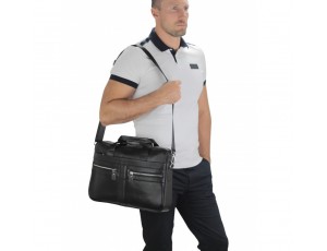 Кожаная сумка для ноутбука мужская Tiding Bag A25-1120A - Royalbag