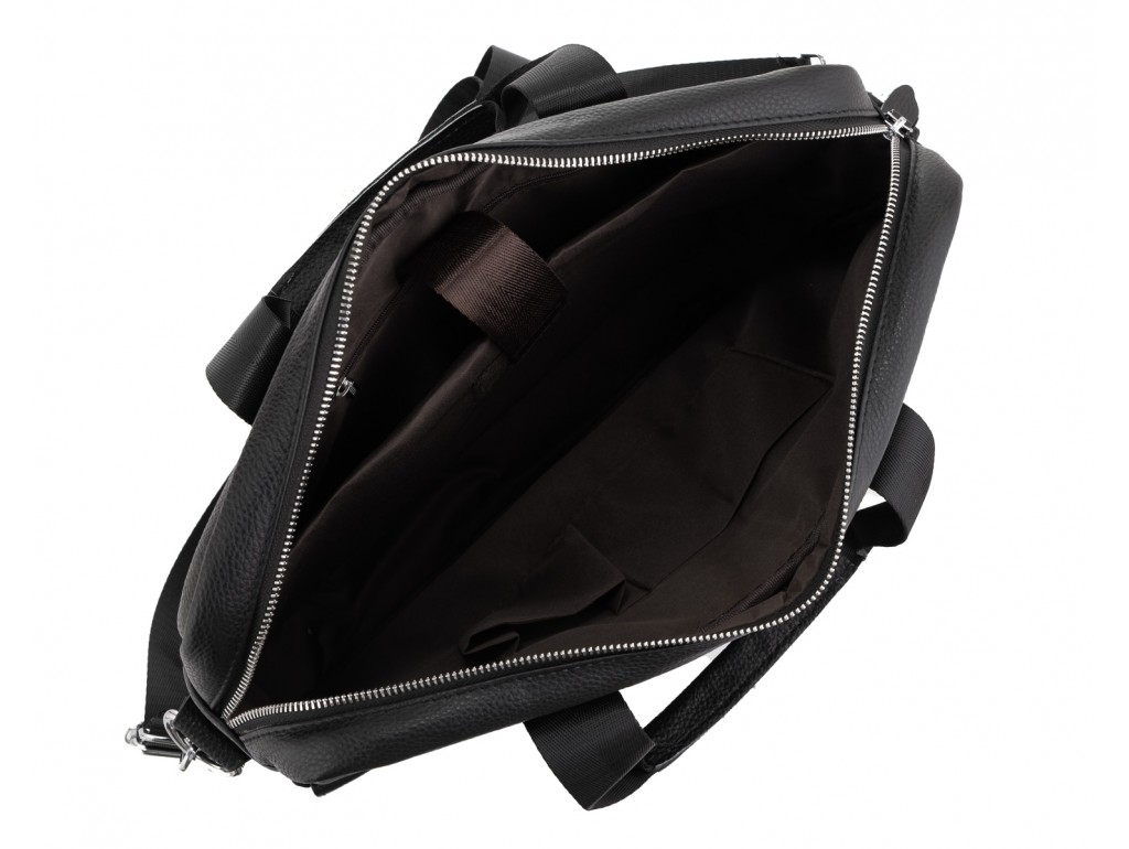 Сумка для ноутбука шкіряна чоловіча чорна Tiding Bag A25-1127A - Royalbag