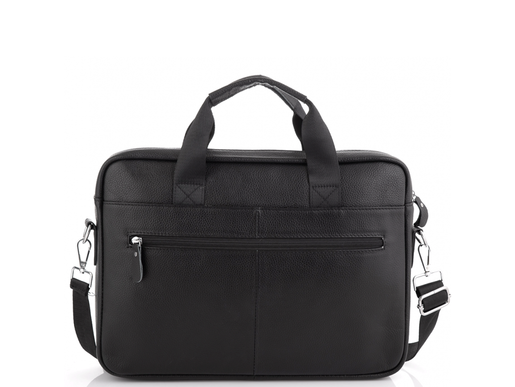 Сумка для ноутбука шкіряна чоловіча чорна Tiding Bag A25-1127A - Royalbag