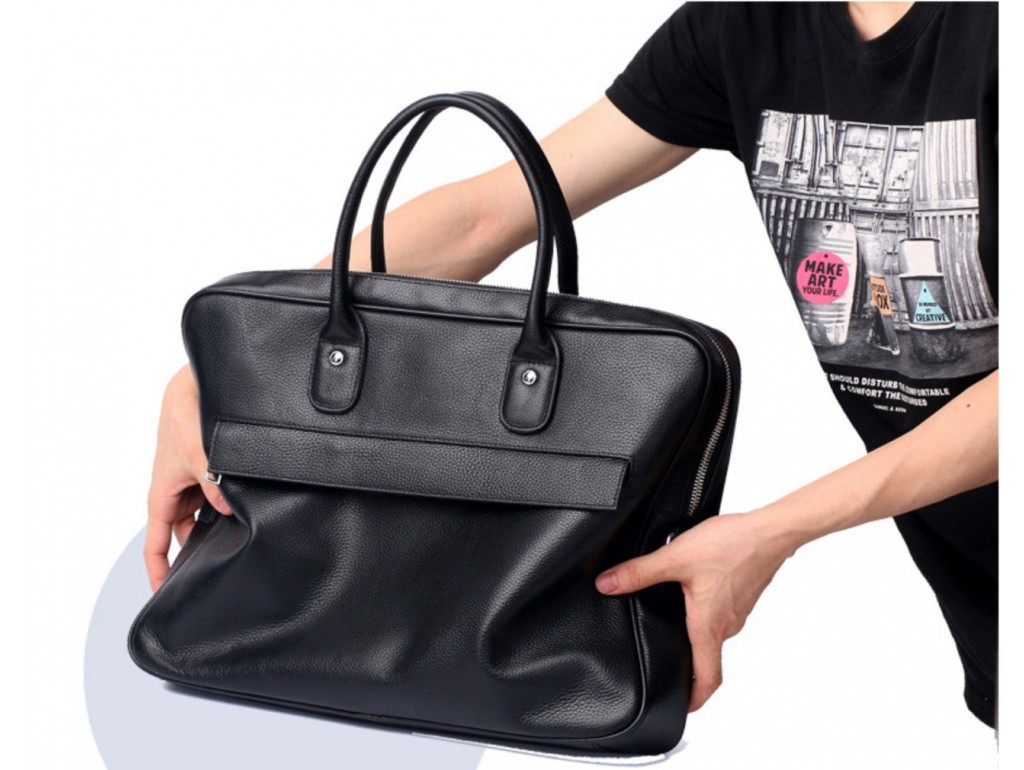 Чоловіча шкіряна сумка-портфель для документів і ноутбука Tiding Bag A25-17611A - Royalbag