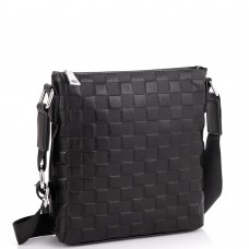 Мужская сумка через плечо черная фактурная Tiding Bag A25-6106A - Royalbag Фото 2
