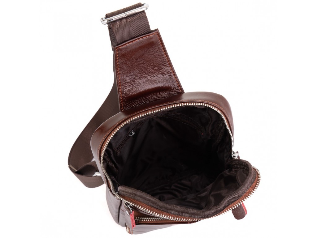 Мужской кожаный слинг через плечо Tiding Bag A25-6896R - Royalbag