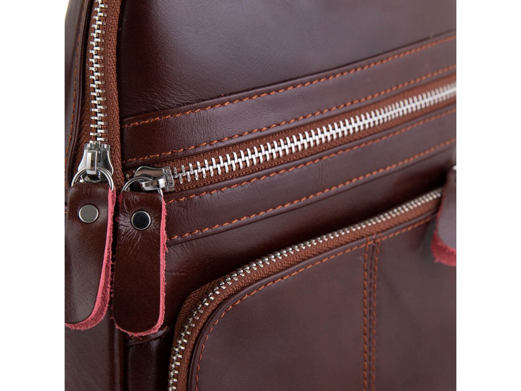 Мужской кожаный слинг через плечо Tiding Bag A25-6896R - Royalbag