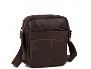 Мужская кожаная сумка через плечо маленькая Tiding Bag M38-1025C - Royalbag