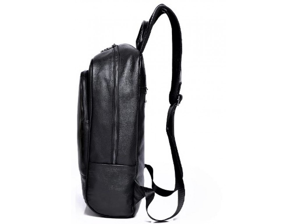 Рюкзак чоловічий шкіряний чорний Tiding Bag A25F-11685A - Royalbag