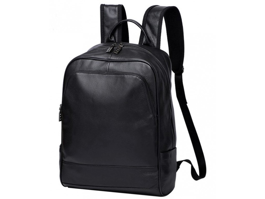 Рюкзак чоловічий шкіряний чорний Tiding Bag A25F-11685A - Royalbag Фото 1