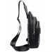 Мужской черный кожаный слинг на плечо Tiding Bag A25F-5427A - Royalbag Фото 5