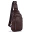 Мужской кожаный слинг через плечо коричневый Tiding Bag A25F-5427B - Royalbag