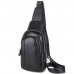Мужской кожаный черный слинг на плечо Tiding Bag A25F-6601A - Royalbag Фото 6
