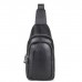 Мужской кожаный черный слинг на плечо Tiding Bag A25F-6601A - Royalbag Фото 3
