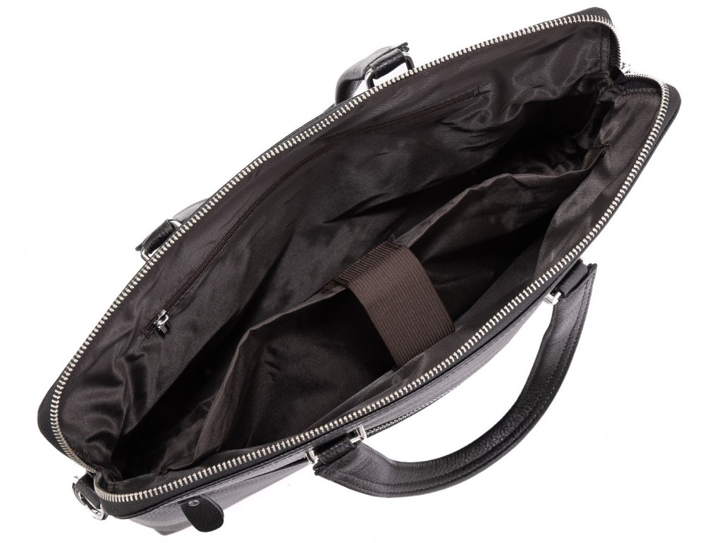 Сумка для ноутбука черная кожаная Tiding Bag A25F-9157-1A - Royalbag