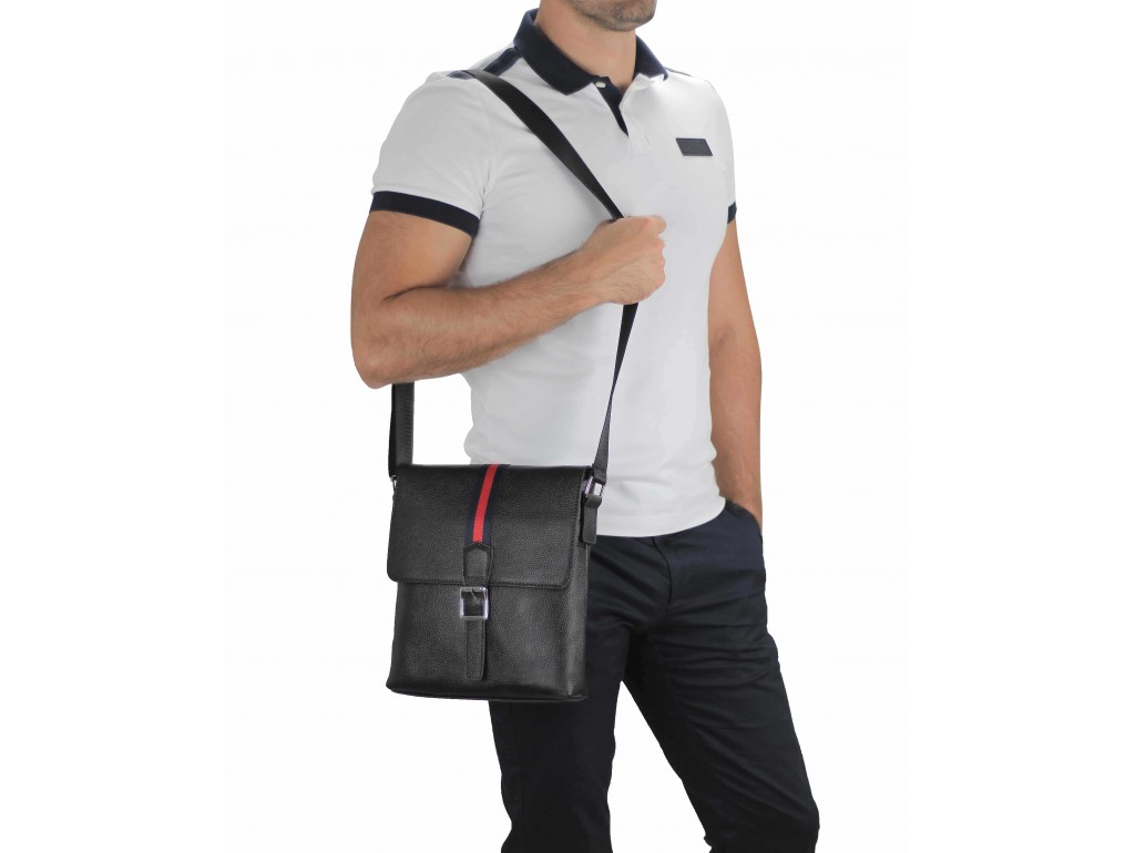 Чоловіча шкіряна сумка через плече месенджер Tiding Bag A25F-98085A - Royalbag