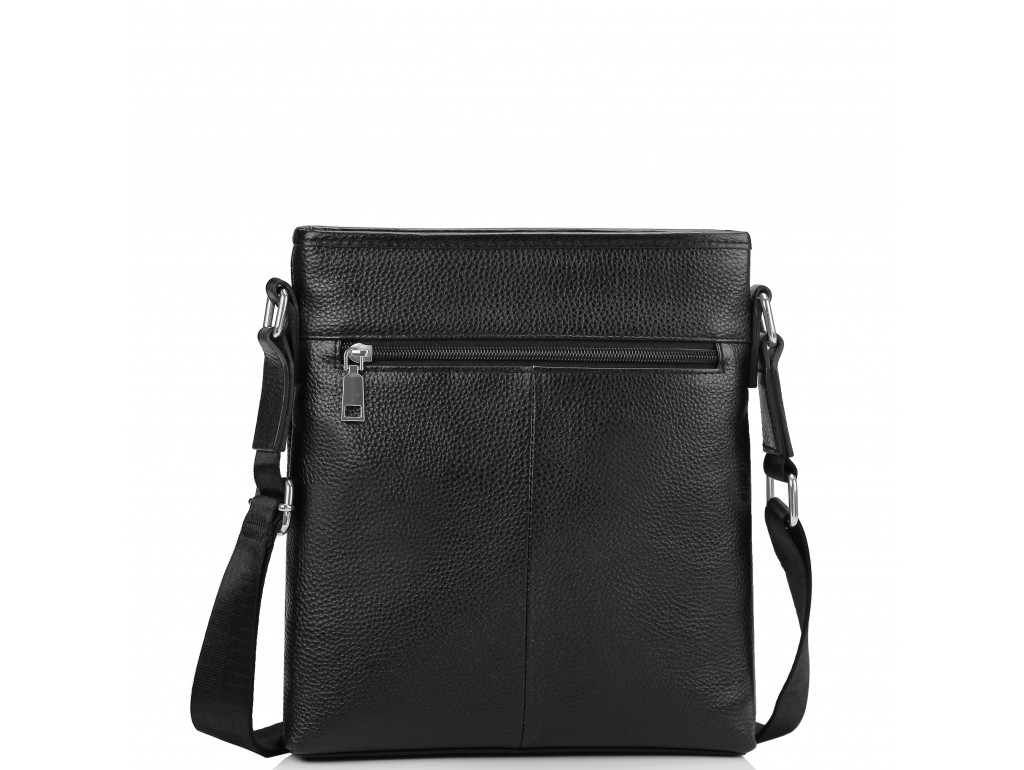 Мужская кожаная сумка через плечо черная Tiding Bag A25F-9913-3A - Royalbag