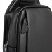 Мужской черный кожаный слинг на плечо Tiding Bag A25F-FL-0219A - Royalbag Фото 6