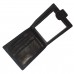 Мужское среднее кожаное портмоне Tiding Bag A7-208-2A черного цвета на кнопке. - Royalbag Фото 4
