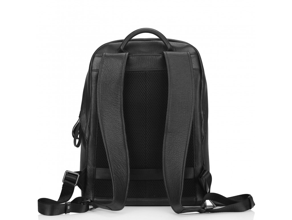 Рюкзак кожаный черный Tiding Bag B3-1663A-11NM - Royalbag